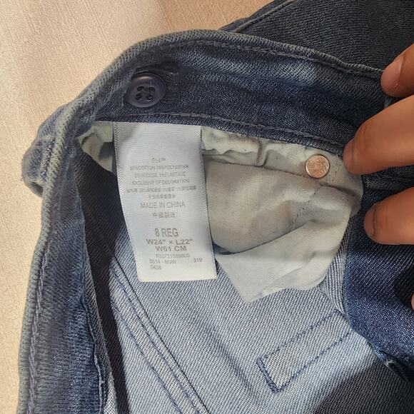 Levi's straight 514 8 reg W24'' L22 boy's - Picture 3 of 7
